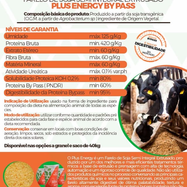 Farelo De Soja Plus Energy (Extrusado)