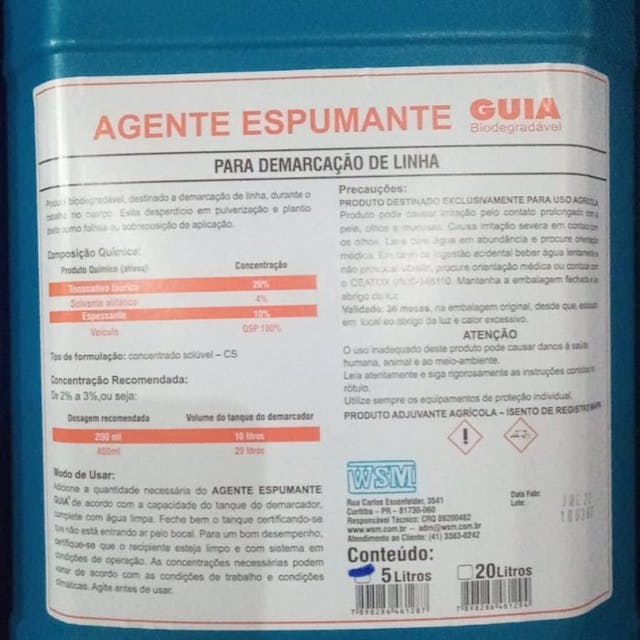 Agente Espumante GUIA Biodegradável®