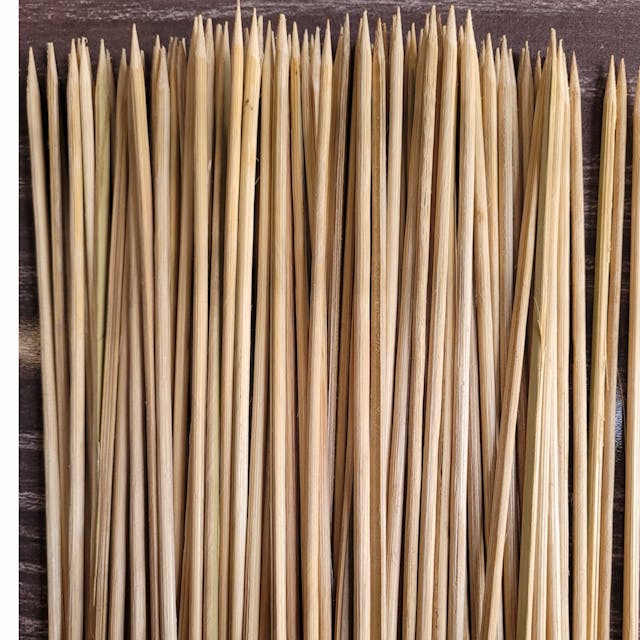 Espetos de bambu