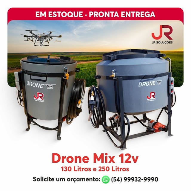Drone Mix 130L - Misturador - Pré mistura - Calda Pronta
