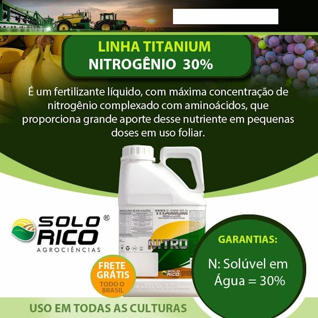 Ureia Liquida - Nitrogenio Liquido - Fertilizante - Cobertura nitrogenada 